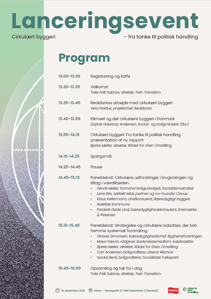 Program – Cirkulært Byggeri