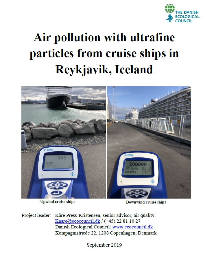 Air pollution with ultrafine particles from cruise ships in Reykjavik, Iceland