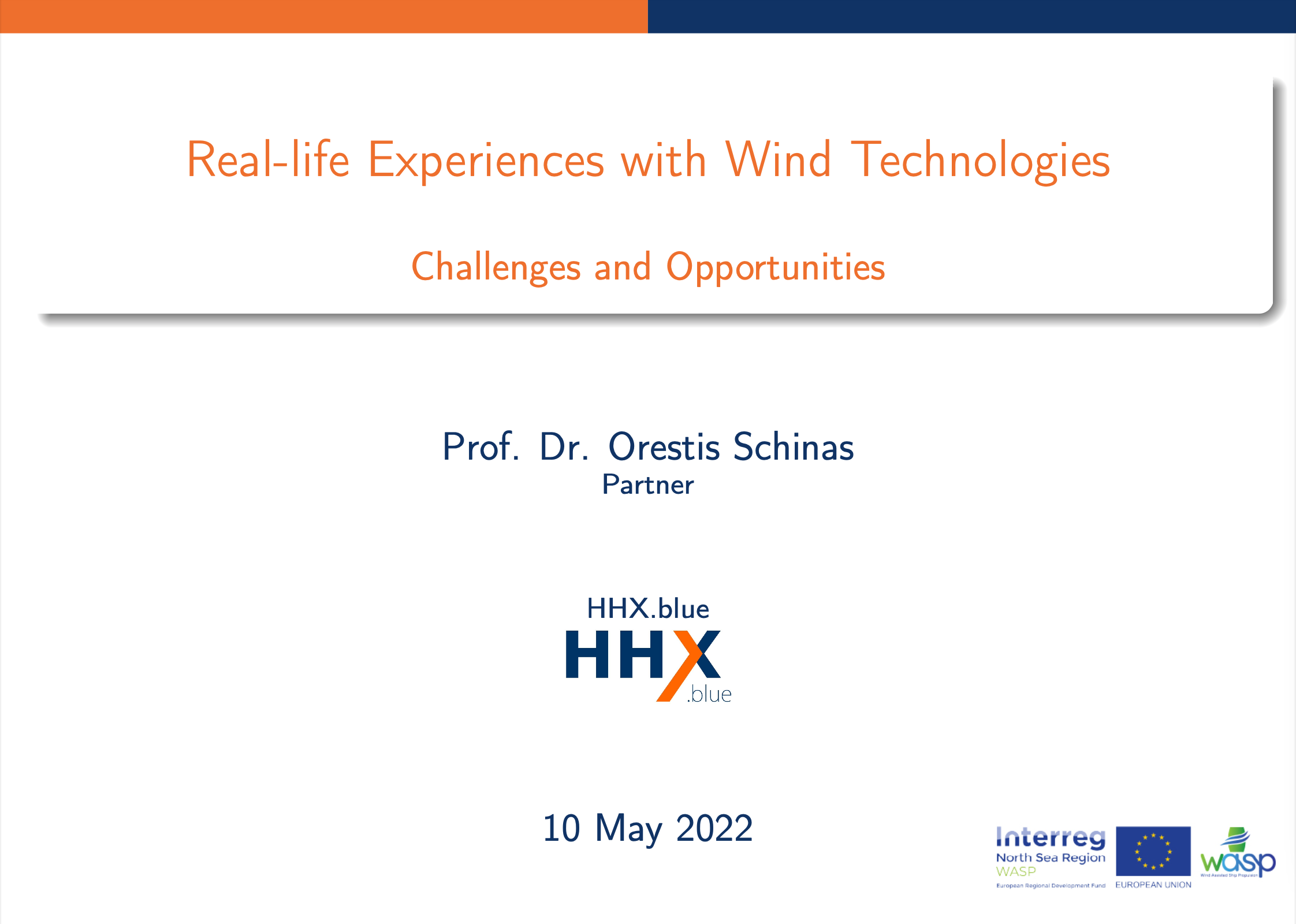 Præsentation: HHX.blue – Real-life Experiences with Wind Technologies