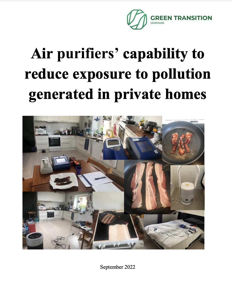 Air purifiers’ capability to reduce exposure to pollution generated in private homes