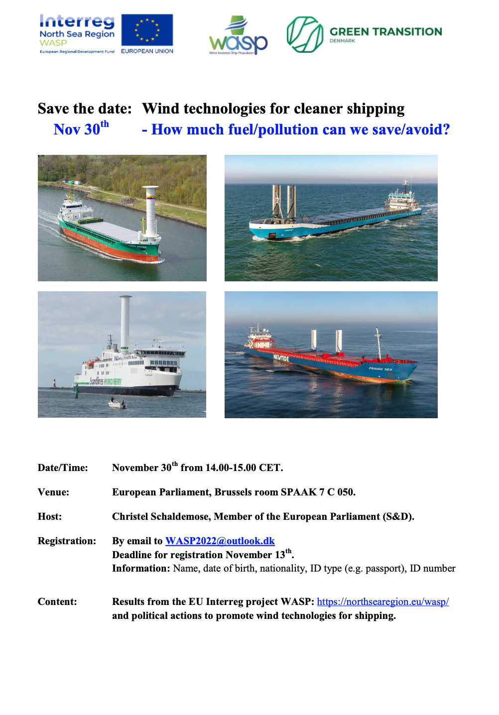 Wind technologies for cleaner shipping – How much fuel/pollution can we save/avoid?