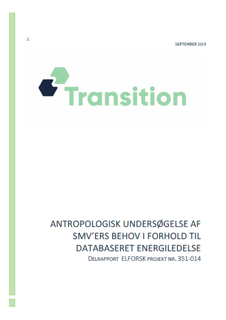 Antropologisk undersøgelse af SMV’ers behov i forhold til databaseret energiledelse